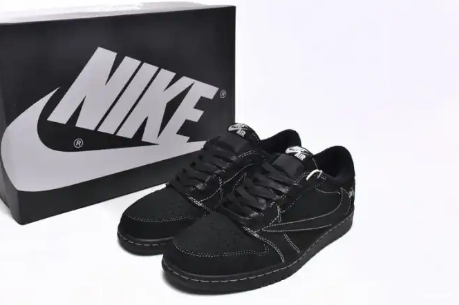 Rep TBkick Scott x Air Black OG Phantom Low 1 Jordan DM7866-001 Travis 0603
